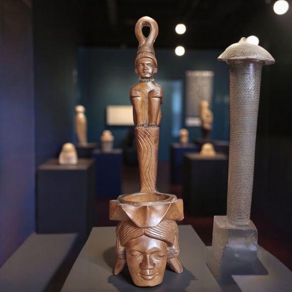 Other - Vintage Hand-carved Igorot Ceremonial Offering Bowl or Dipping Ladle 19" H